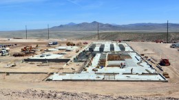 A Merrill-Crowe processing plant under construction at Allied Nevada Gold's Hycroft gold mine in Nevada. Source: Allied Nevada