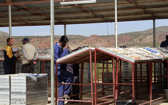 Logging core at Sunridge Gold's Asmara copper-zinc-gold project in Eritrea. Source: Sunridge Gold