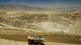 A truck hauls ore at Glencore Xstrata's Lomas Bayas open pit copper mine in Chile. Source: Glencore Xstrata