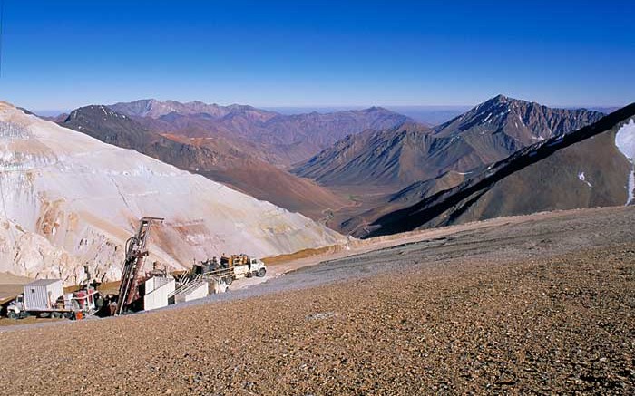 Drilling equipment at Barrick's Pascua-Lama project. Source: Barrick Gold