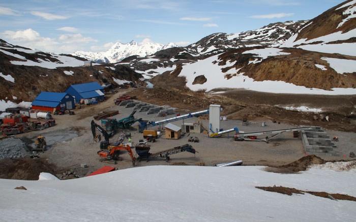 Equipment on-site at Pretium Resources' Brucejack gold project, 65 km north of Stewart, British Columbia. Source: Pretium Resources