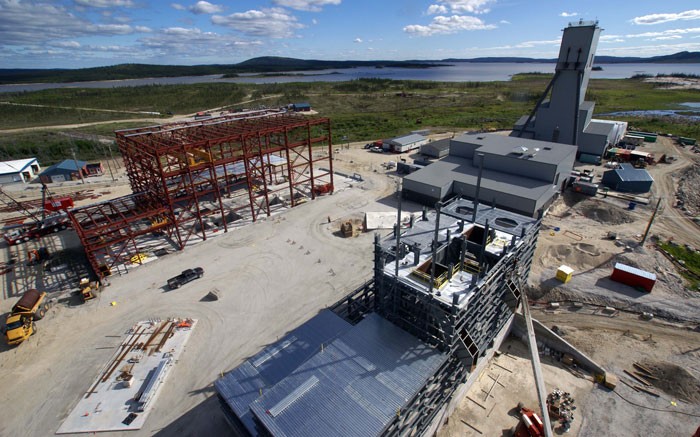 A shaft site under construction at Goldcorp's lonore gold project in Quebec. Source: Goldcorp