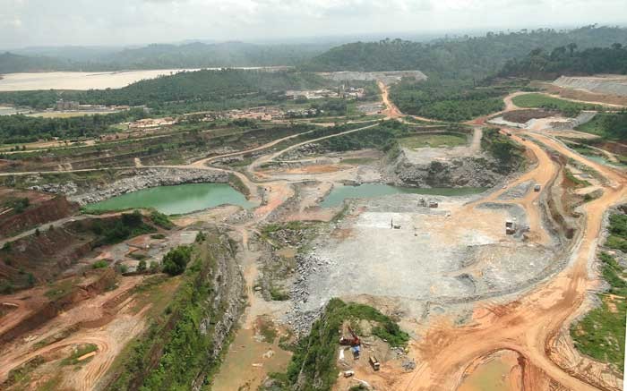 A bird's-eye view of Golden Star Resources' Wassa gold mine in Ghana. Credit: Golden Star Resources.