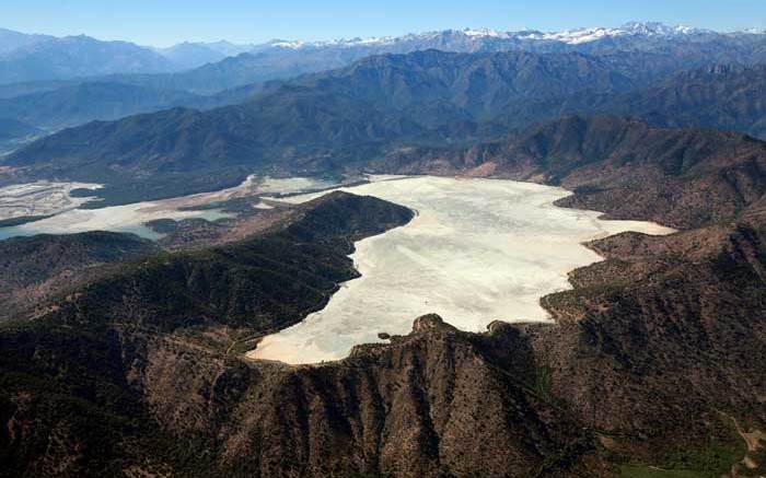 The Cauquenes tailings pond at Amerigo Resources' MVC copper-moly tailings operation in Chile. Source: Amerigo Resources