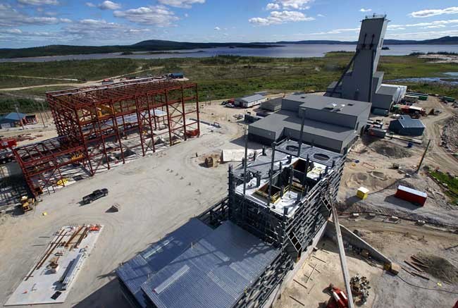 Construction at Goldcorp's lonore project in Quebec. Source: Goldcorp