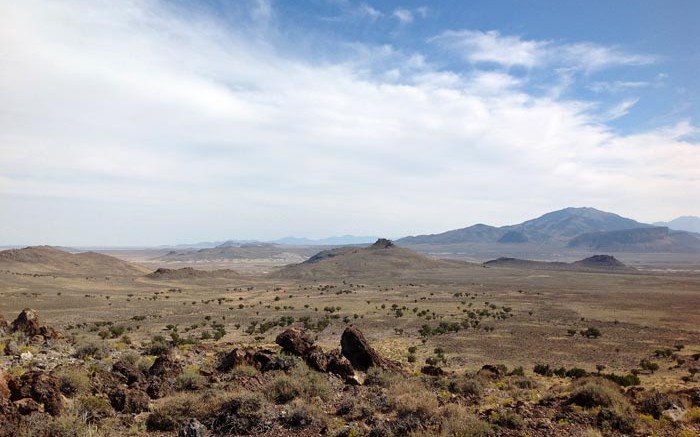 The view from atop West Kirkland Mining's TUG gold deposit on the Utah-Nevada border. Photo by Matthew Keevil.