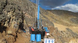 Exploration drilling from the surface at Sierra Metals' underground Yauricocha polymetallic mine in Peru. Source: Sierra Metals