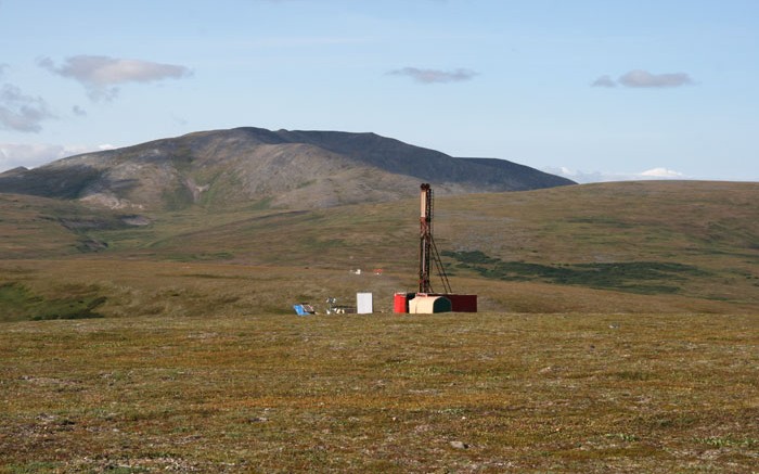 A drill rig at the Pebble copper-gold project in Alaska. Source: Northern Dynasty Minerals