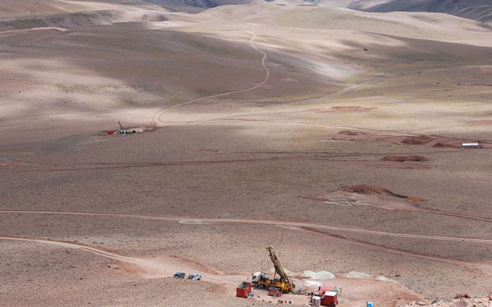 Exeter's Caspiche gold-copper project in Chile's Maricunga gold belt. Source: Exeter Resource