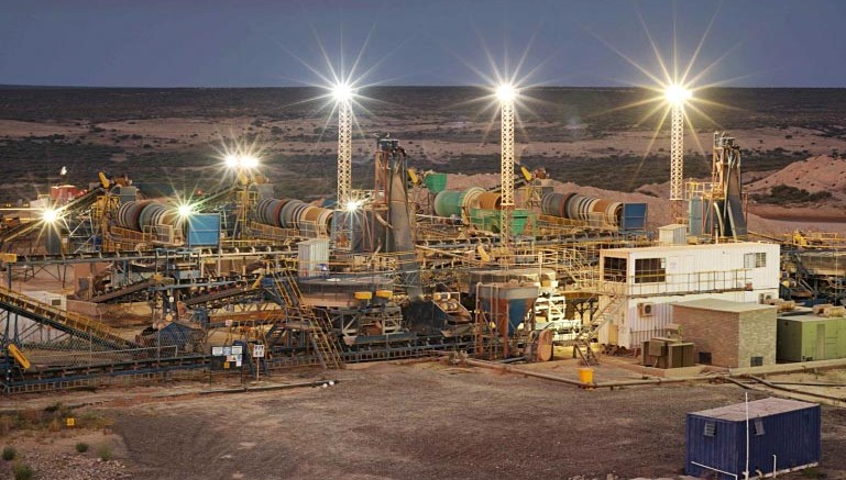 The processing facilities at the Saxendrift mine in South Africa's Northern Cape province. Source: Rockwell Diamonds