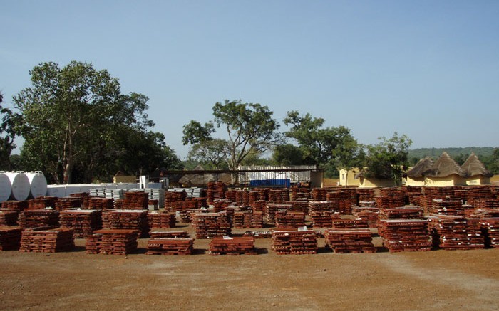 Core boxes stacked at Rockgate Capital's Falea uranium project in southern Mali. Source: Rockgate Capital