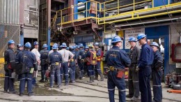 Workers inside the processing plant at Agnico Eagle's La Ronde mine  located in the Abitibi region of northwestern Quebec. Source: Agnico Eagle Mines