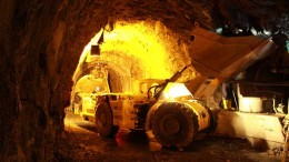 Workers and equipment inside the Higabra Valley access tunnel at Continental Gold's Buritica gold project in Colombia. Source: Continental Gold