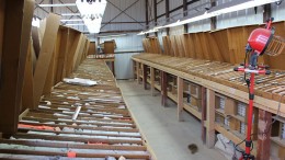 Inside the core shack at Corvus Gold's North Bullfrog gold-silver project, 10 km north of Beatty, Nevada. Source: Corvus Gold