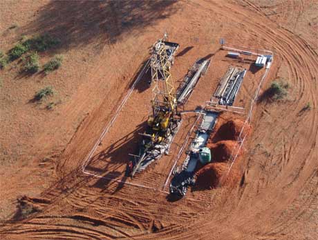 A drill rig at Platinum Group Metals' Waterberg project in South Africa. Source: Platinum Group Metals