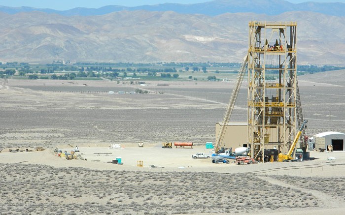 The headframe at Nevada Copper's Pumpkin Hollow copper project under construction in Nevada. Source: Nevada Copper