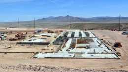 Construction of the Merrill-Crowe plant near Allied Nevada's Hycroft gold-silver mine. Source: Allied Nevada