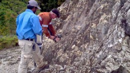 Exploration staff collecting samples at WCB Resources' Misima Island gold-silver project, 630 km southeast of Port Moresby, Papua New Guinea. Source: WCB Resources