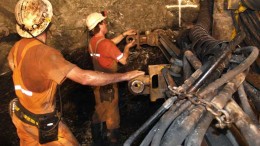 Workers tend to equipment at the Fosterville gold mine in Australia. Source: Crocodile Gold