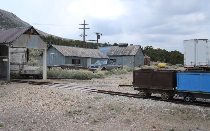 A rail track leading into the past-producing Lower Deer Trail gold mine at Western Pacific Resources' Deer Trail Mine gold project in Utah. Photo by Adrian Pocobelli.