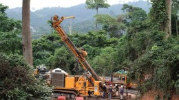 Drillers at Asanko Gold's Esaase gold project in Ghana in 2011. Credit: Asanko Gold