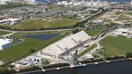 CF Industries' phosphate storage and shipping complex in Tampa, Florida. Credit: CF Industries