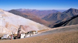 Drilling equipment at Barrick's Pascua-Lama gold-silver project. Credit: Barrick Gold.