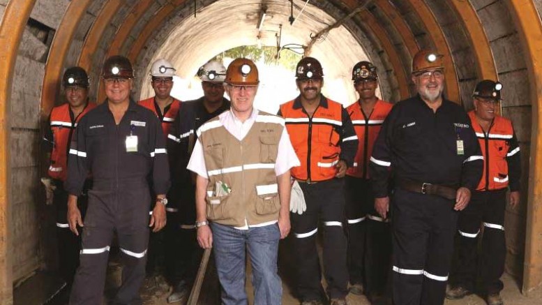 Workers at Primero's San Dimas gold-silver mine, bordering the Mexican states of Durango and Sinaloa. Credit: Primero Mining