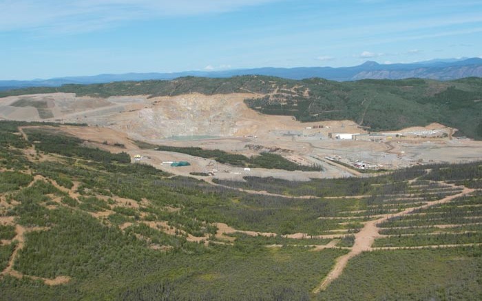 Capstone Mining's Minto copper-gold-silver mine in the central Yukon. Tailings are being deposited in the main pit and mining has moved to the Area 2 pit and the new underground operation. Photo by Gwen Preston.