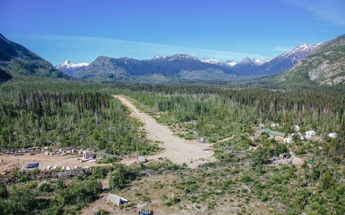 The camp at Brixton Metals' Thorn polymetallic project in northwest British Columbia. Source: Brixton Metals