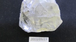 A 257-carat diamond from Lucara Diamond's Karowe mine, in Botswana.