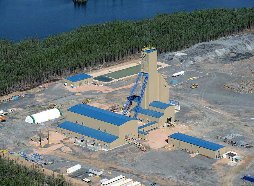 The headframe at Hudbay Minerals' Lalor gold-zinc-copper mine in Manitoba. Credit: Hudbay Minerals.