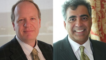 Fission Uranium's president and COO Ross McElroy, and chairman and CEO Dev Randhawa.