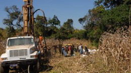 Before the lawsuits: A drill site at El Nino Ventures' Kasala copper project in the Democratic Republic of the Congo. Credit: El Nino Ventures