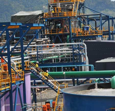 The processing plant at OceanaGold's Didipio copper-gold mine on Luzon Island in the Philippines. Credit: OceanaGold