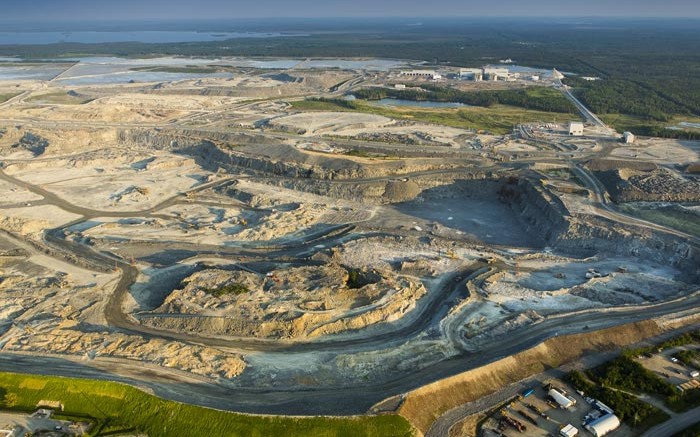 An aerial view of Osisko's Canadian Malartic mine. Credit: Osisko Mining