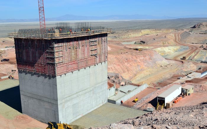 Construction at Allied Nevada's Hycroft mine. Credit: Allied Nevada