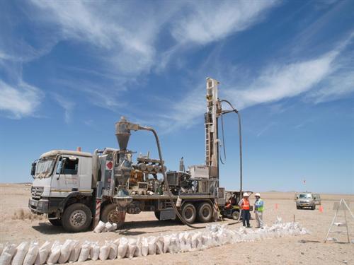 Resource drilling at Paladin Energy's Langer Heinrich project. Credit: Paladin Energy