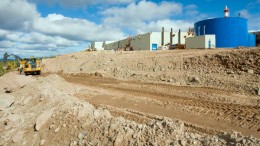 Construction at Cameco's Rabbit Lake project as the mill undergoes modernization to process new regional deposits. Credit: Cameco