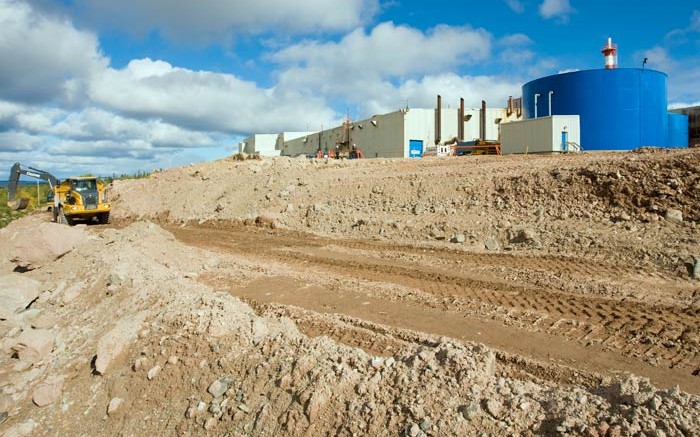 Construction at Cameco's Rabbit Lake project as the mill undergoes modernization to process new regional deposits. Credit: Cameco