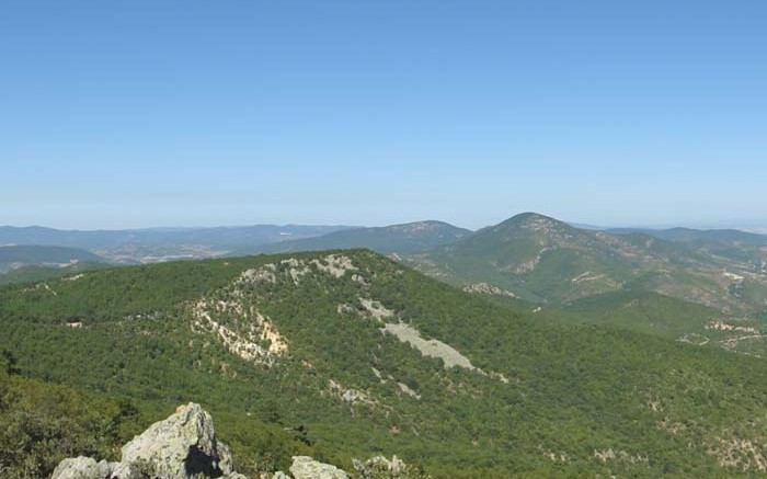 Looking towards the Karaayi zone from the Kayali target at Pilot Gold's TV Tower gold project in northwestern Turkey. Credit: Pilot Gold