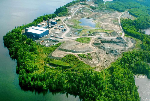 An aerial view of Rubicon Minerals' Phoenix gold project in Ontario. Credit: Rubicon Minerals