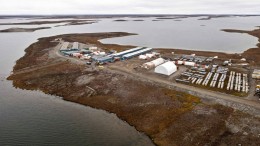 The exploration camp at Agnico Eagle Mines' Meliadine gold project near the western shore of Hudson Bay in Nunavut's Kivalliq region, 25 km north of Rankin Inlet. Credit: Agnico Eagle Mines