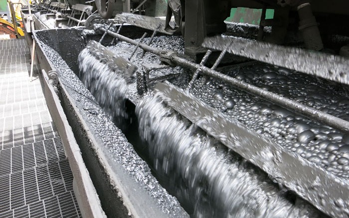 Flotation recovery cells at Trevali Mining's Santander Mine in Peru: Credit: Trevali Mining