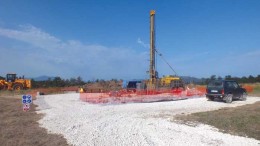 A drill site at Reservoir Minerals' flagship Timok copper-gold property in eastern Serbia, which has seen more than 45,000 metres of drilling. Credit: Reservoir Minerals