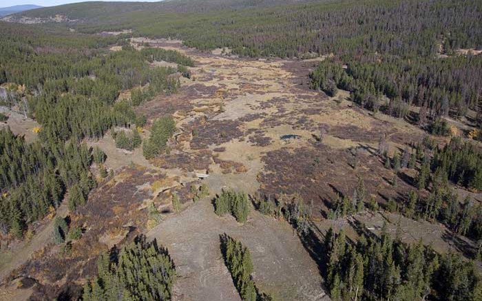 An aerial view of Taseko Mines' New Prosperity project in central British Columbia. Credit: Taseko Mines