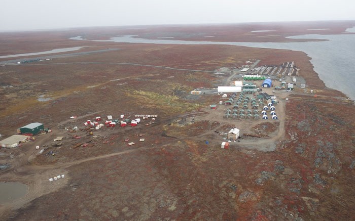 Sabina Gold & Silver's exploration camp on the Goose property, part of the company's Back River gold project in southwestern Nunavut. Credit: Sabina Gold & Silver