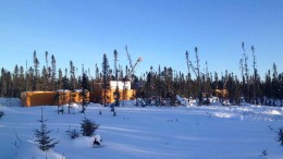 Drills in the Triangle zone at Integra Gold's Lamaque gold project in Quebec. Credit: Integra Gold