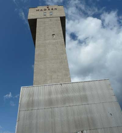 The historic headframe at Laurentian Goldfields' Madsen gold project in northwestern Ontario. Credit: Laurentian Gold