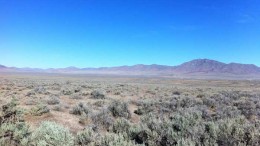 Looking west towards Chaparral Gold's Converse gold-silver project in north-central Nevada. Credit: Chaparral Gold